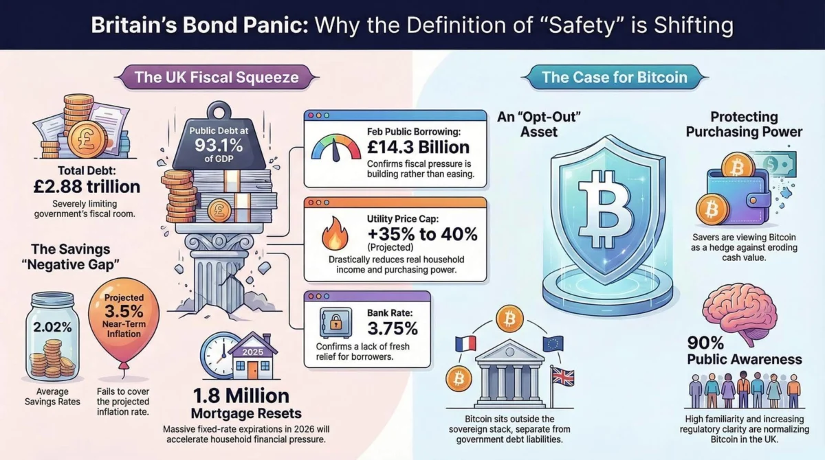 Britain’s bond panic is currently making the case for Bitcoin many people seem to have forgetten