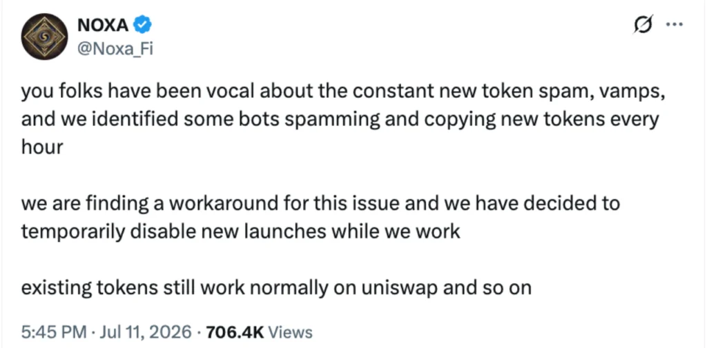 Noxa Shutdown Rattles Robinhood Chain’s Memecoin Economy, Reigniting Debate on Network’s Core Purpose