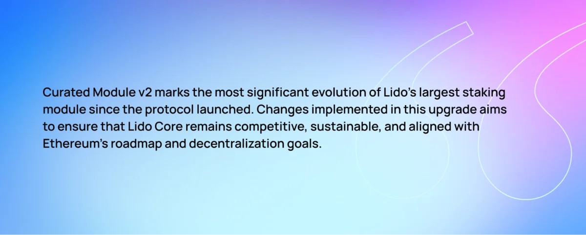 A New Lido Core Upgrade for Protocol Sustainability and a Leaner Ethereum