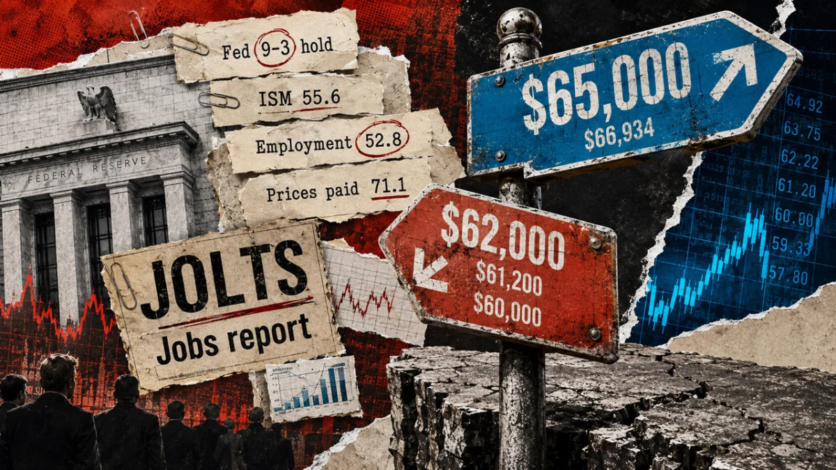 Bitcoin and Jobs Data on a Collision Course as Price Holds Between $62,200 and $65,000