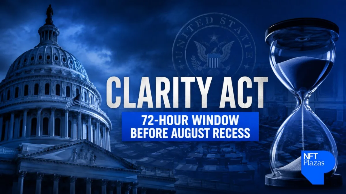 CLARITY Act Faces Critical 72-Hour Window as Senate Leaves Bill Off Monday Agenda