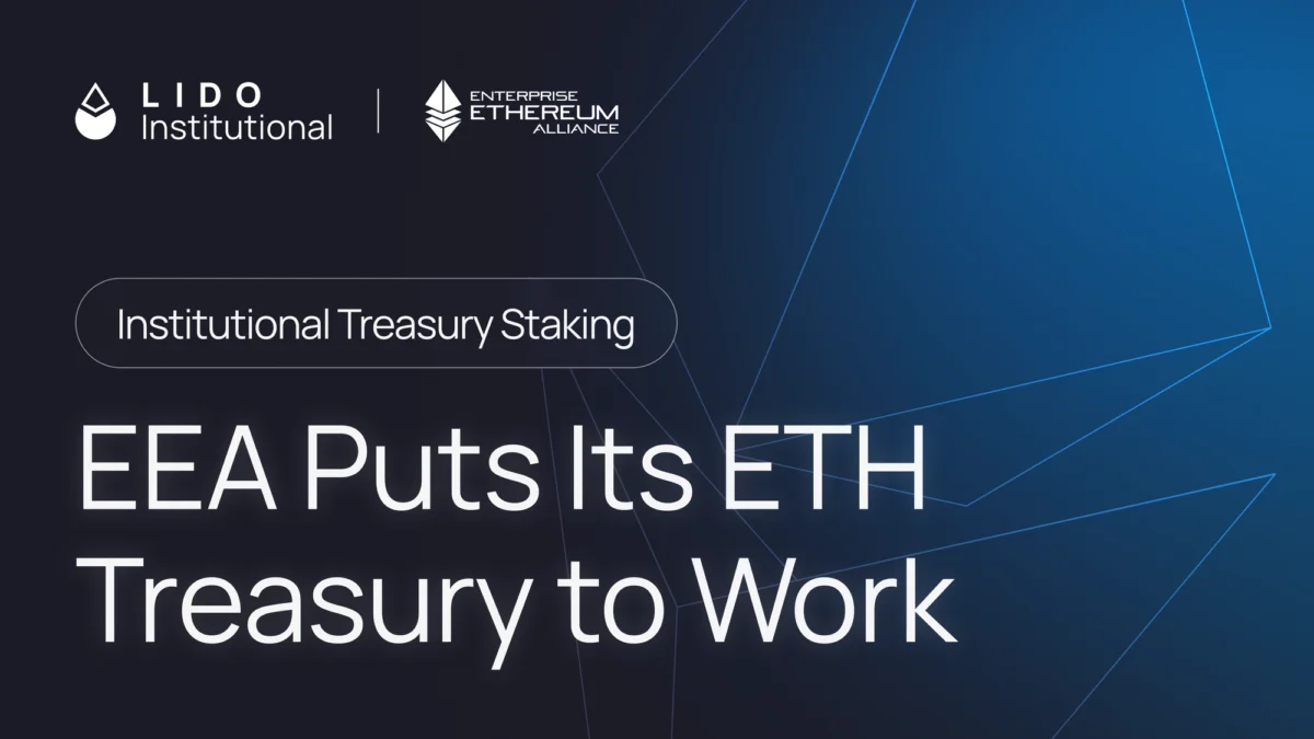 What The Enterprise Ethereum Alliance Treasury Deployment Signals for Institutional Staking