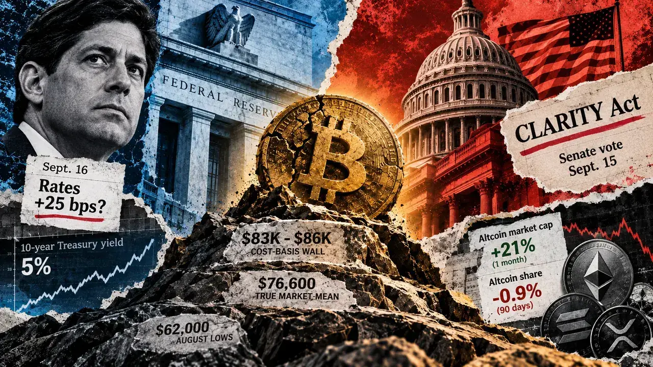 Bitcoin Recovery Faces Dual Test from Federal Reserve Rate Decision and Senate CLARITY Act Vote