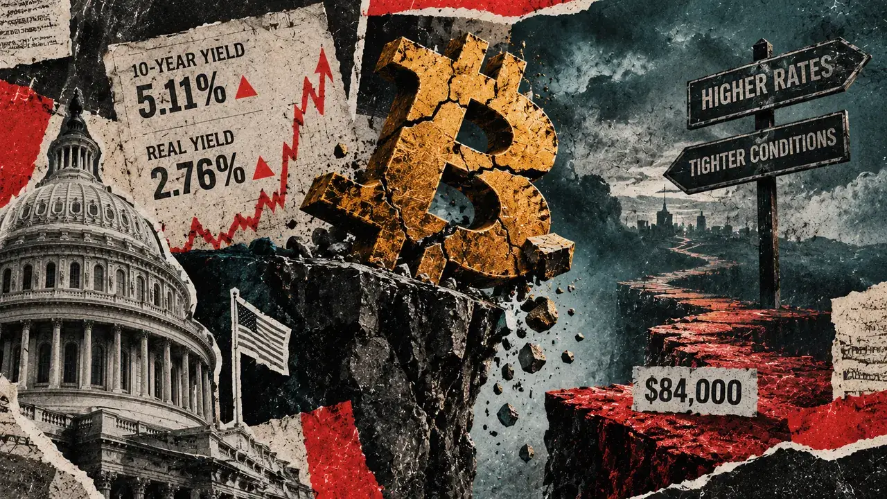 Bitcoin Tests Critical $84,000 Support as Surging Treasury Yields and Hot PMI Data Spark Macro-Driven Volatility