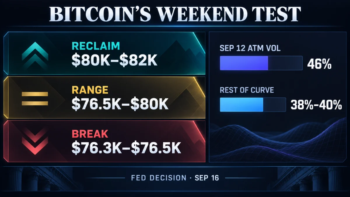 Bitcoin’s $80,000 ceiling looks fragile after stocks shrugged off near-5% Treasury yields