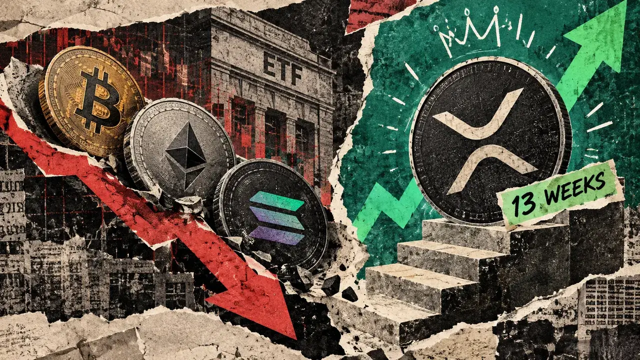 US Crypto ETFs Witness Record Volatility as Bitcoin and Ethereum Face Billion Dollar Exodus While XRP Maintains Upward Inflow Trajectory